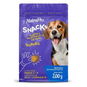 NUTRA PRO SNACKS SUAVES SABOR A MANTEQUILLA DE MANI - 200 gr