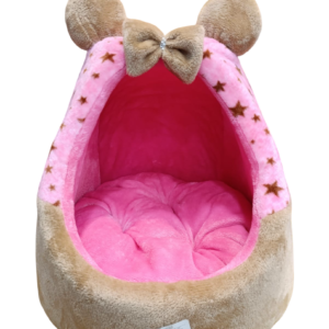 Cama Cueva Premium para Mascotas – Diseño Tierno y Ultra Confort