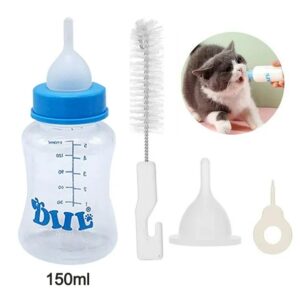 BIBERON GRANDE PARA PERROS Y GATOS CON LIMPIADOR